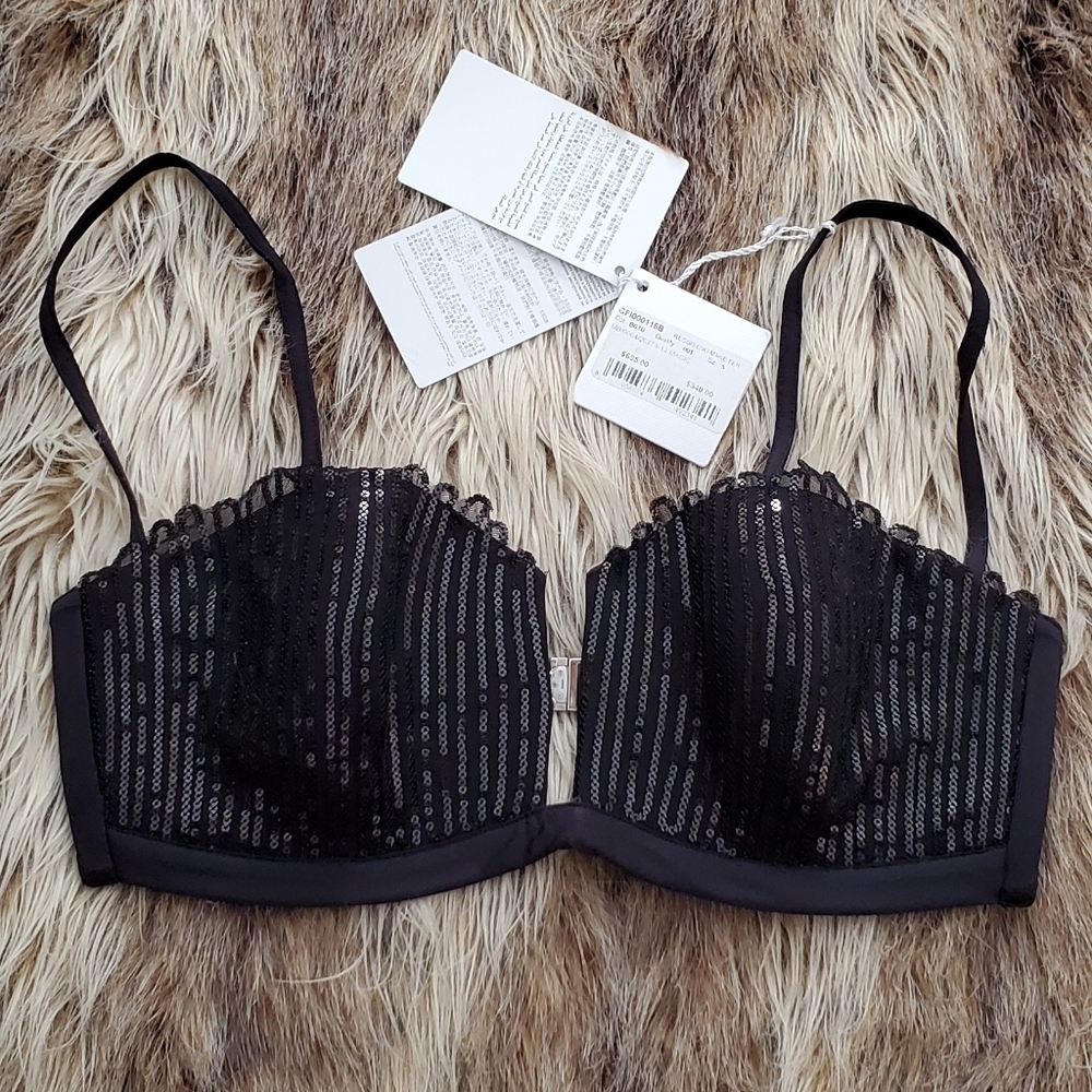 $695 La Perla new tags Reggiseno mare sequined bikini top